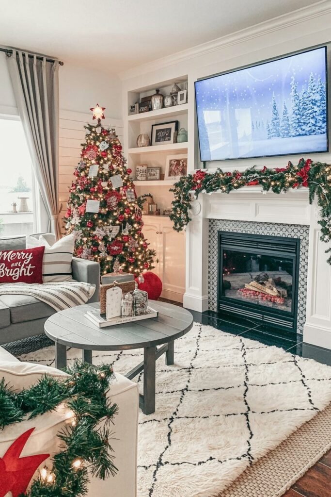 use these 2 exact keywords for pin title: christmas decor ideas for living room cozy, cozy christmas living room ideas. (use these exact keywords for pin description: christmas decor ideas for living room cozy, cozy christmas living room ideas, christmas decorations living room, living room christmas decor, christmas living room designs, christmas aesthetic for livinfg room inspo.)