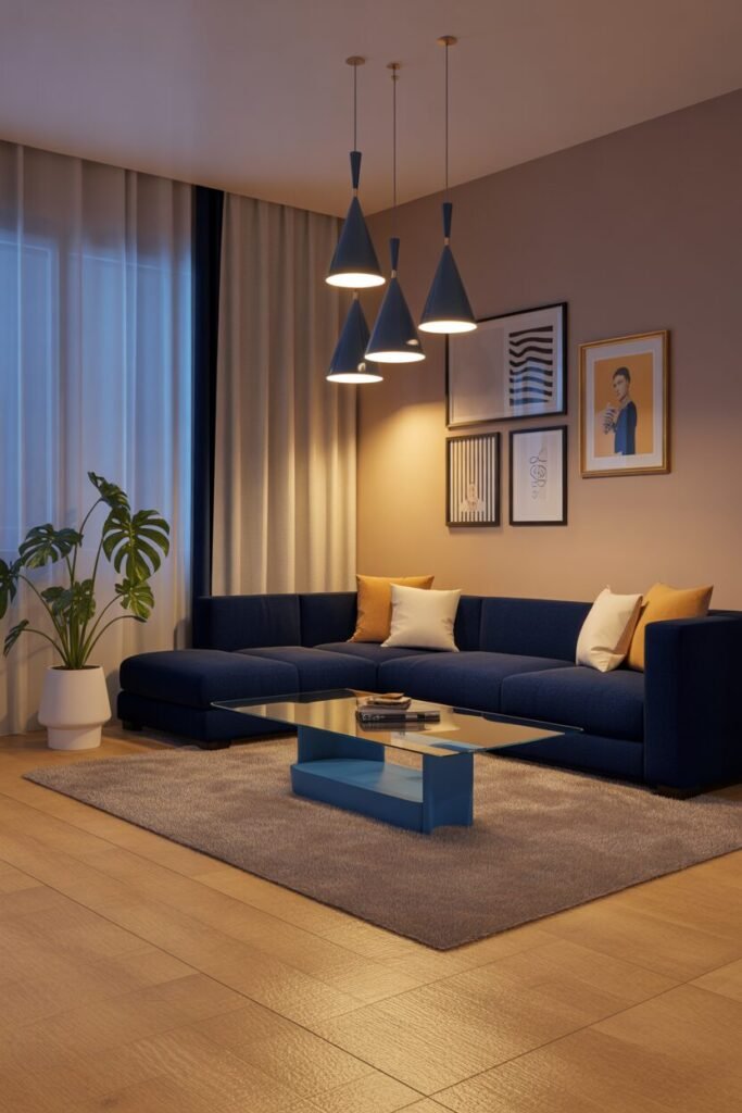 use these 2 exact keywords for pin title: blue living room ideas, blue living room decor ideas. (use these exact keywords for pin description: blue living room ideas, blue living room decor ideas, blue living room color scheme, living room blue inspirations, navy blue living room decor and design inspo, blue home decor ideas, blue sitting room ideas)