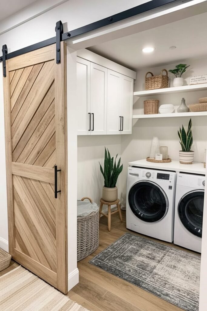 use these 2 exact keywords for pin title: modern farmhouse laundry room ideas, rustic farmhouse laundry room. (use these exact keywords for pin description: modern farmhouse laundry room ideas, rustic farmhouse laundry room, rustic farmhouse laundry room ideas to recreate, small laundry room makeover farmhouse, farmhouse laundry room design inspo, farmhouse laundry room ideas small space)