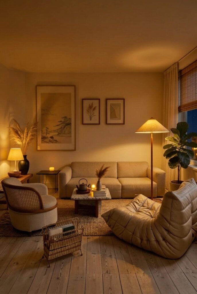 The Calm, Collected Modern Japandi Living Room Look Everyone’s Trying To Copy