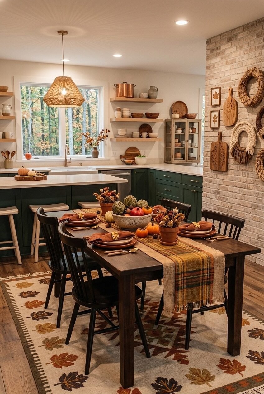 use these 2 exact keywords for pin title: fall kitchen decor ideas, cozy fall kitchen (use these exact keywords for pin description: cozy fall kitchen decor ideas, fall kitchen inspiration, fall kitchen decor, kitchen fall decorating ideas, kitchen fall decor, fall kitchen island decor, fall kitchen countertop decor, autumn kitchen decor inspo, fall decor ideas for your kitchen)