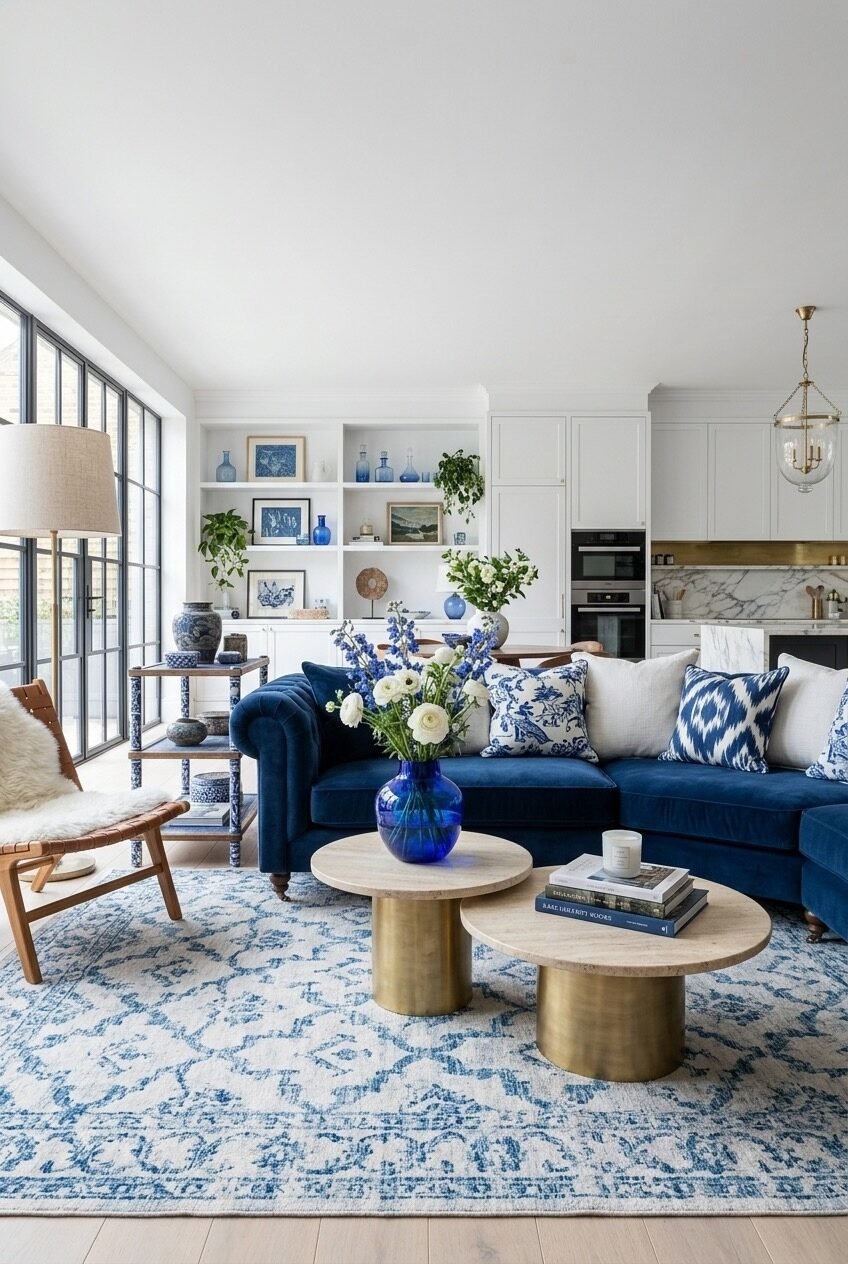 use these 2 exact keywords for pin title: best blue and white living room ideas (use these exact keywords for pin description: best blue and white living room ideas, blue and white living room decor, blue and white living room inspiration, blue and white interior design living room, cozy living room design with blue and white color palette, white and blue living room inspo, white and blue living room decor ideas, blue white apartment living room)