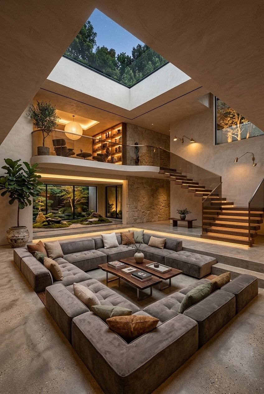 use these 2 exact keywords for pin title: sunken living room ideas, sunken living room design (use these exact keywords for pin description: sunken living room ideas, sunken living room design, sunken living room open concept, sunken living room decor ideas, sunken living room designs, sunken living room inspiration, sunken living room inspo to recreate, step down living room ideas, sunk in living room)