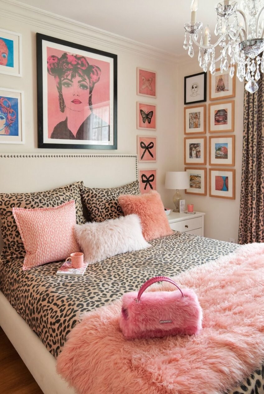 use these 2 exact keywords for pin title: leopard print bedroom ideas, leopard room ideas bedrooms (use these exact keywords for pin description: leopard room ideas bedrooms, leopard print bedroom ideas, pink and leopard bedroom, leopard print bedroom design ideas, leopard print bedroom inspiration, leopard print bedroom decor, leopard bedroom inspo, leopard bedroom decor, leopard print room ideas, leopard print room decor)