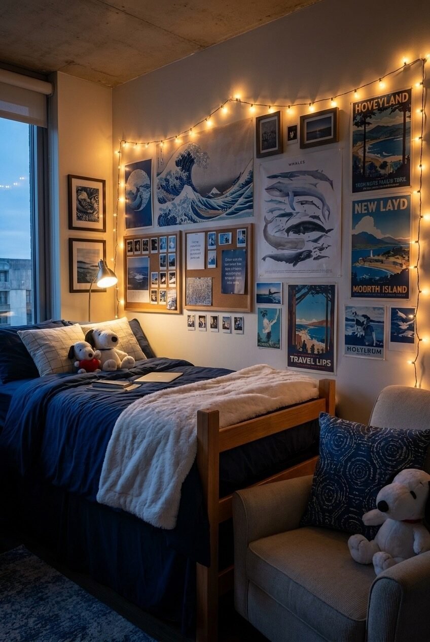 use these 2 exact keywords for pin title: blue dorm room ideas, blue dorm room aesthetic (use these exact keywords for pin description: blue dorm room ideas, blue dorm room aesthetic, blue and white dorm room, blue dorm, blue college dorm room inspiration, dorm room ideas blue, blue dorm decor, blue dorm room decor inspo, best blue dorm designs)
