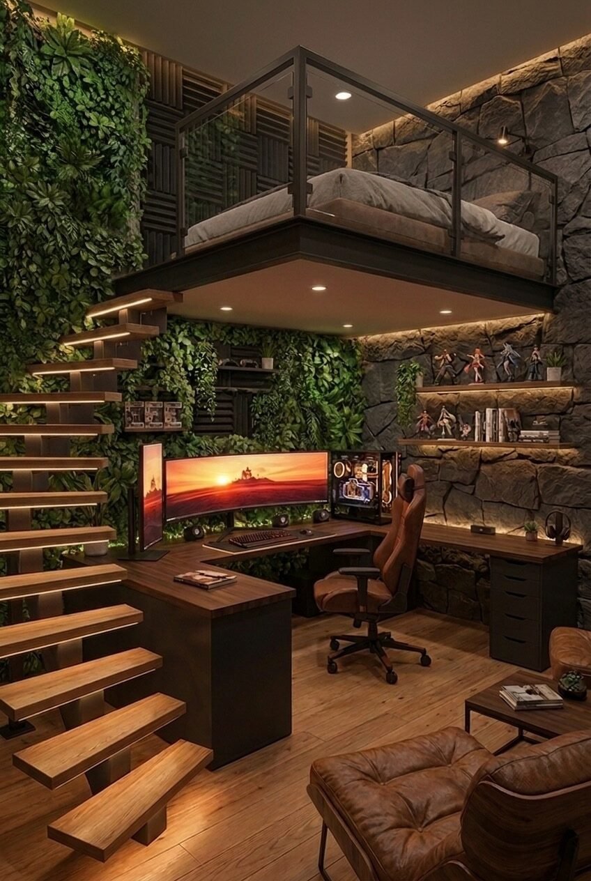 use these 2 exact keywords for pin title: gaming room ideas, gaming setup ideas (use these exact keywords for pin description: gaming room setup ideas, gaming aesthetic, pc gaming setup inspo, gaming room ideas, gaming room inspiration, gaming setup ideas, gaming room design, gamer room ideas, gamer room design, gaming setup aesthetic, gaming bedroom decor ideas, cozy gaming room)