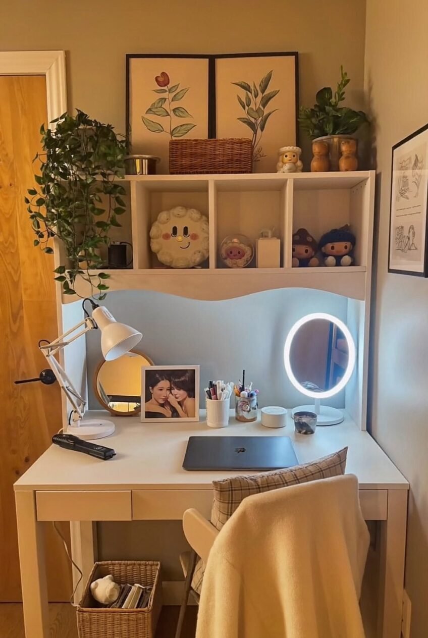 use these 2 exact keywords for pin title: dorm room desk setup, dorm desk ideas (use these exact keywords for pin description: dorm desk organization, college dorm desk inspiration, dorm desk ideas, dorm room desk, dorm room decor for your desk, college desk setup, dorm desk aesthetic, dorm desk decor, best dorm desk setup inspo, college dorm room ideas to create comfy desk area)